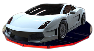 Thủy lực xoay 60 xoay Lift đứng Scissor sân khấu địa hình cho xe điện-360 tự động xoay Nâng Nền tảng - Product Image 2