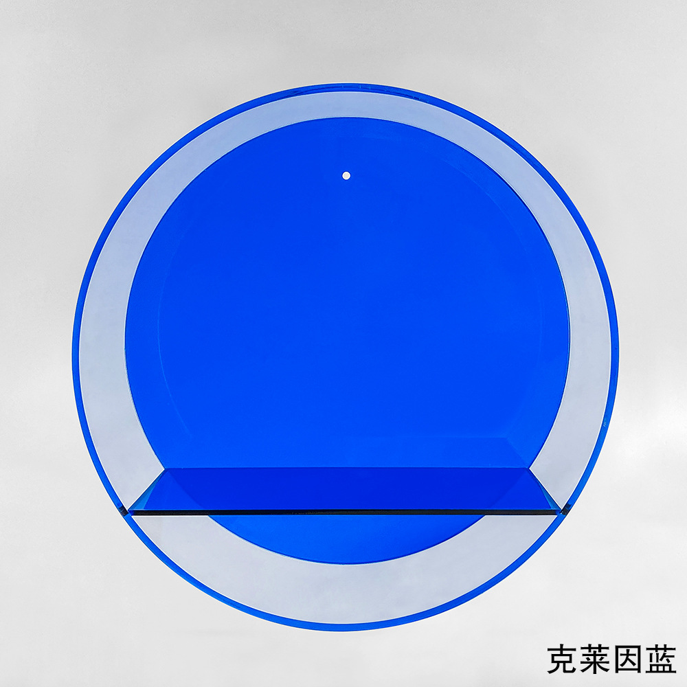 Boîte de présentation ronde-bleu klein 302-252510cm