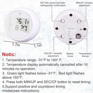 Waterproof Portable Ice Bath with Pool Thermometer Ice Bath Water Floating Digital Thermometer <strong>and</strong> <strong>Timer</strong> for Ice Baths - Product Image 3