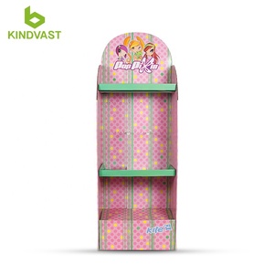 Espositore in cartone Pop stampato per vendita al dettaglio personalizzato prodotto ondulato POP in cartone da esposizione ripiano - Product Image 2