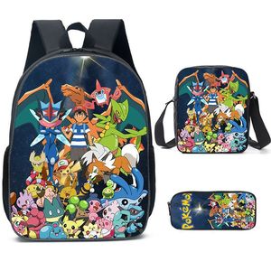 Tas Ransel Anak-anak Pokémon Pikachu, Tas Perjalanan Serat Buatan yang Dapat Disesuaikan dengan Kapasitas Besar dan Desain Bertema Anime - Product Image 6