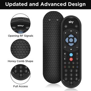 HY koruyucu silikon kılıf SKY Q yeni uzaktan kumanda kol cilt tutucu pil geri koruyucu evrensel değiştirme-siyah - Product Image 3