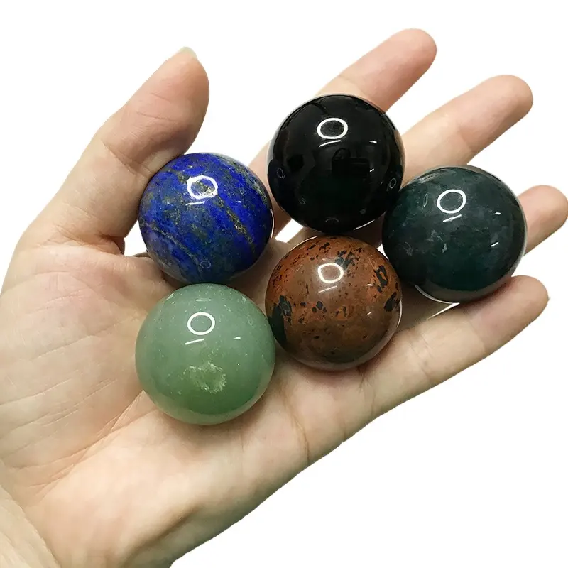 Bolas de pedra preciosa 30mm, bolas de cristal em massa
