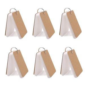 Tarjetas de índice personalizadas 2,2x3,5 pulgadas tarjetas flash con libro blanco mini Bloc de notas