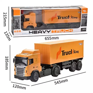 Jinming รถของเล่นบังคับวิทยุ2.4กิกะเฮิร์ตซ์คอนเทนเนอร์รถ RC การขนส่งสินค้าของเล่นรถบรรทุก RC แบบถอดออกได้ - Product Image 6