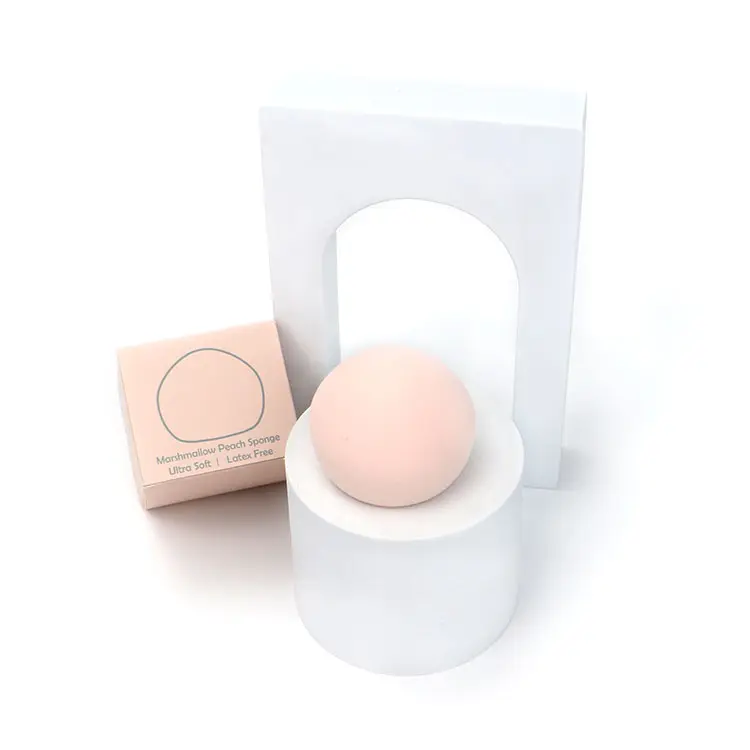 Hình Dạng Trái Cây Đào Mềm Mại 2021 Vòng Mặt Dành Cho Phụ Nữ Marshmallow Make Up Sponge