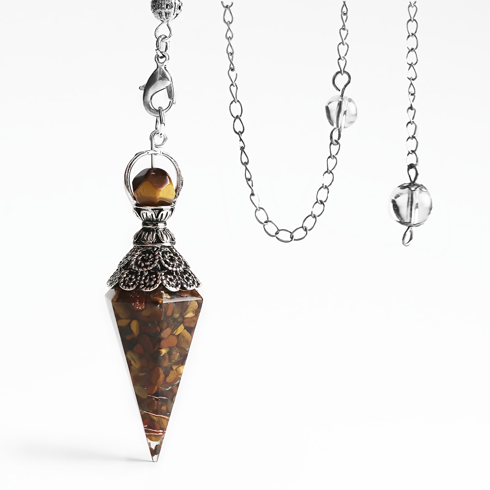 Tiger eye+Silver chain