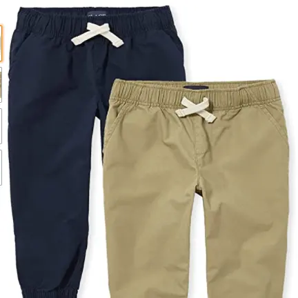 Niños joggers básicos ropa nuevo estilo niños pantalones caqui pantalones para uniformes escolares