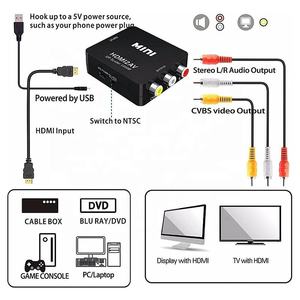 HDMI至RCA转换器电缆CVBS 3RCA Hdmi2av适配器转换器1080P HDTV至RCA影音适配器，适用于HDMI PC PS3 XBox - Product Image 5