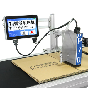 P70 полностью автоматическая машина для кодирования для печати QR код логотип маркировочная машина для доски, коробки, сумки смарт-струйный принтер 71,8 мм - Product Image 1