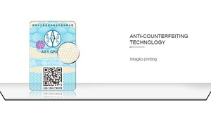 Adesivo con codice QR di verifica dell'autenticità di sicurezza con stampa personalizzata dal Design unico