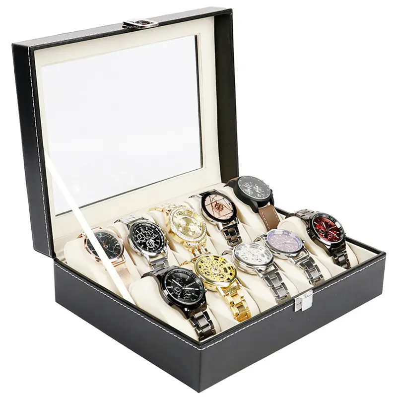 FORTE vendita calda portagioie in legno scatola di imballaggio di gioielli di lusso scatole di immagazzinaggio di braccialetti per orologi in legno massello con Logo personalizzato