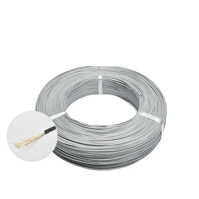 TRIUMPH CABLE proveedor directo estándar americano UL1569 300V 105 grados centígrados 610 metros/rollo 22AWG ed-negro-gey-cable blanco
