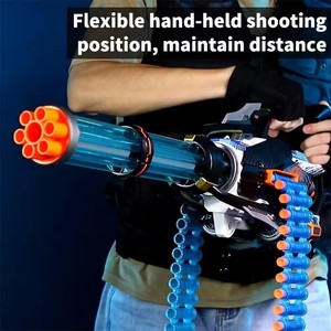 Automatic Gatling <strong>Blasting</strong> Soft Bullet Toy Gun for Kids,30 Soft Bullet Set,<strong>1</strong>*7.4V Li-Battery - Product Image 4