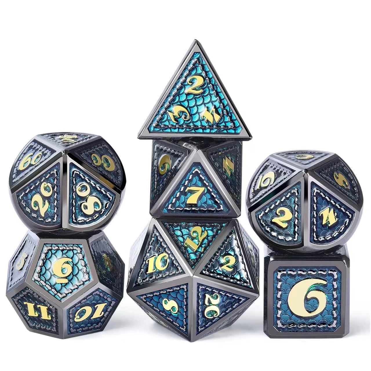 Écaille de Dragon colorée Bleu