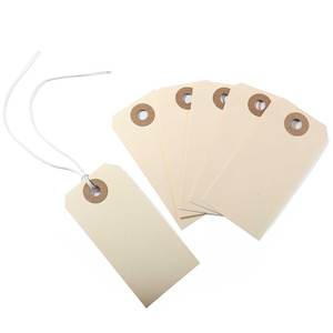 Etiqueta de papel en blanco Etiquetas de envío de inventario de Manila con cuerda elástica - Product Image 2