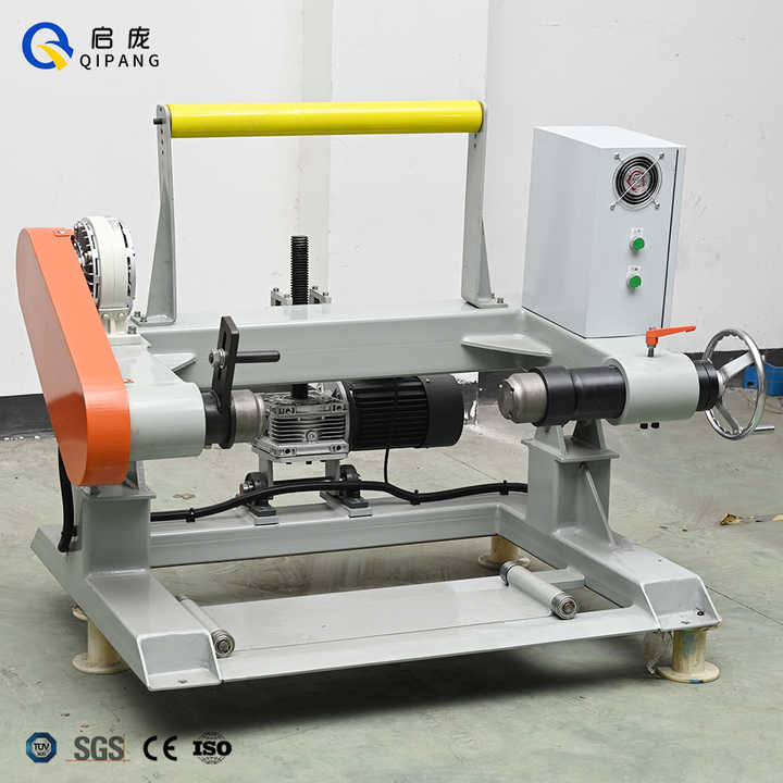 PN1000mm Bobbin Take up and Pay Out Instrument Cable Magnetic Powder Pay-off Machine Copper Wire Shaftless Rewinding Machinery