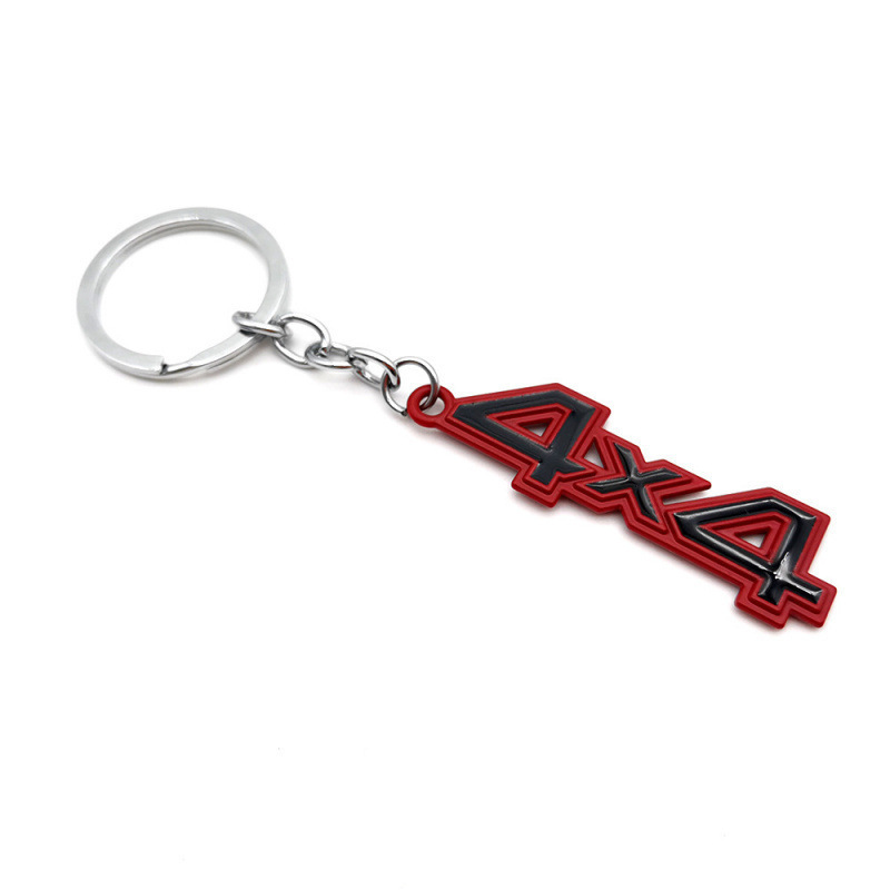 4x4 noir bordé de rouge