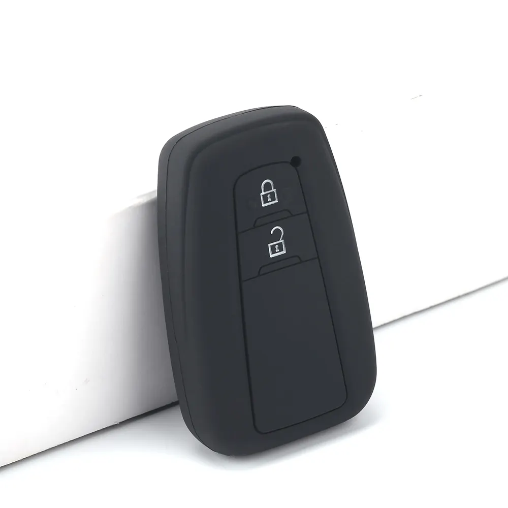 Venda quente forte anti-queda de silicone de alta qualidade inteligente 2 botões capa chave do carro