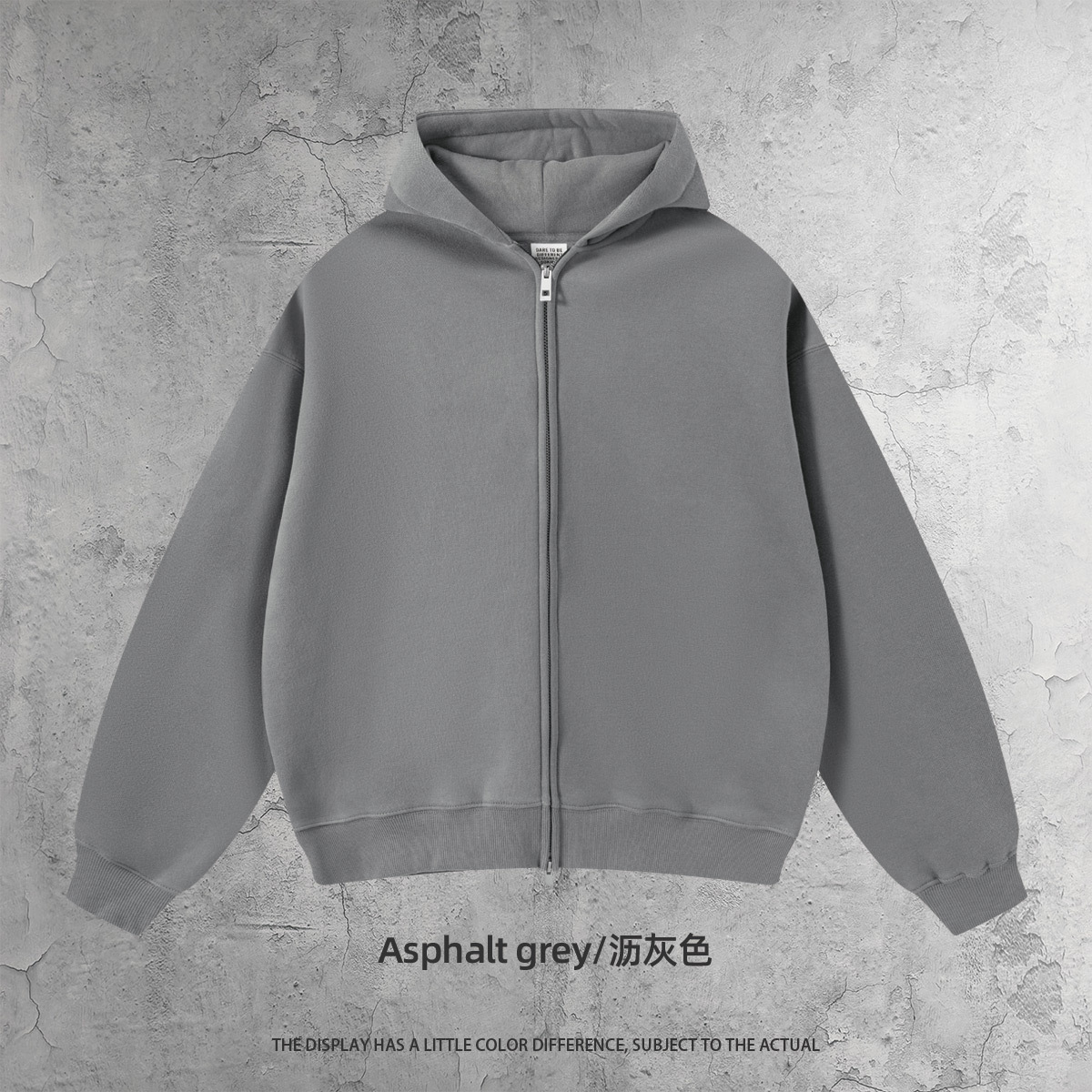 Boxy zipper edition-lek grey