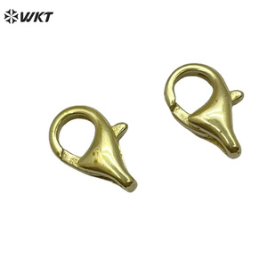 WT-JFE138女性时尚饰品扣，黄色黄铜和18k镀金材料，用于饰品配件DIY