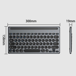PC inalámbrico 78 teclas redondas teclado recargable portátil Mini tableta teclado - Product Image 5