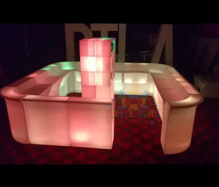 Letrero portátil personalizado para decoración de club nocturno, barra de club nocturno, silla de mesa con luz led, proveedor de fiesta