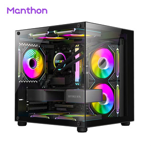 Custodia in fabbrica per PC con telaio M-ATX per Gaming CPU Cabinet per Computer da gioco USB3.0 custodie e torri con ventole Rgb raffreddamento ad acqua - Product Image 1