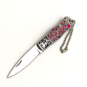 Mini Pocket Knife with Colorful Resin Handle Stainless Steel Blade and Box <strong>Cutter</strong> for Daily Use and Outdoor Camping - Product Image 6