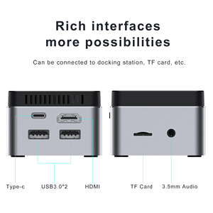 Ucuz Mini PC Z8350 4GB RAM 64GB ROM fansız Mini PC ile c tam fonksiyonlu Intel atom Z8350 Windows 10 Mini PC - Product Image 5