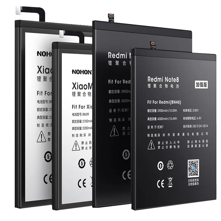 Batterie de téléphone portable personnalisée haute capacité, pièces de rechange de téléphone pour XIAOMI batterie pour XIAOMI REDMI 12 3 4 5 6 7 8 9 Pro