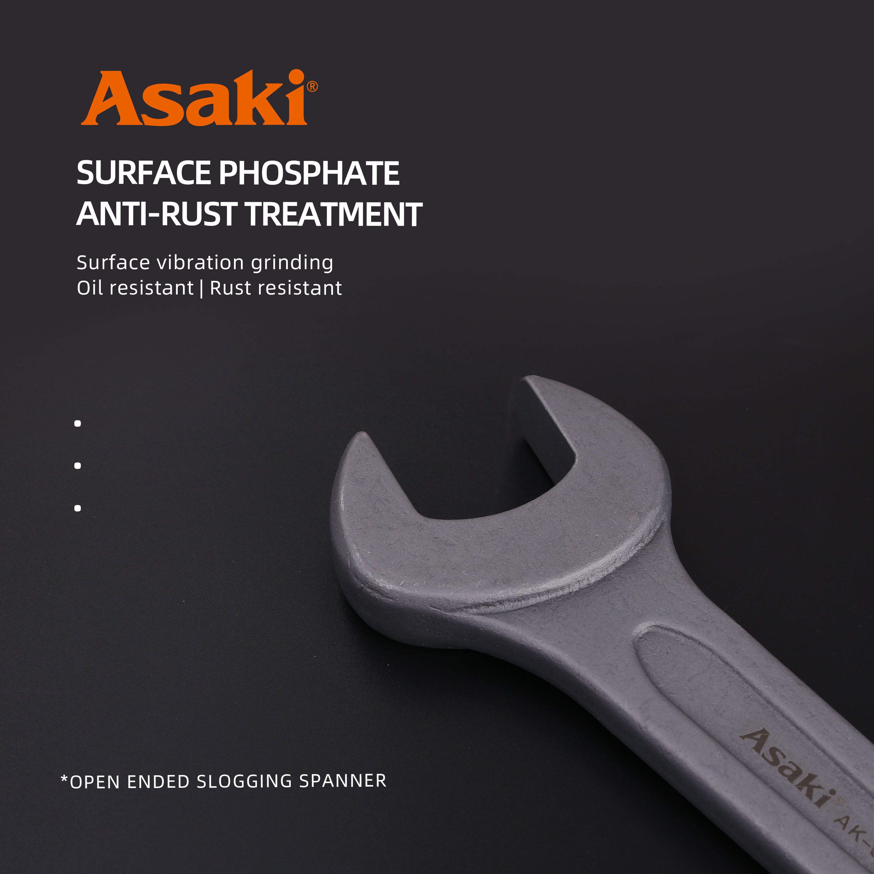 ASAKI SLOGGING OPEN END WRENCH SLOGGING RING  SPANNER