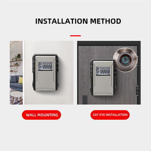 Thicken Safe Real Estate Lockbox Wall Mounted Key Storage 4 Digit Combination Key <strong>Lock</strong> <strong>Box</strong> for House Key - Product Image 5
