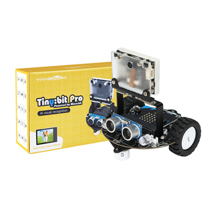 Yahboom Tiny: pythonプログラミング用のmicrobitV2に基づくK210モジュールを備えたbit Pro AIビジュアルロボットカー - Product Image 1