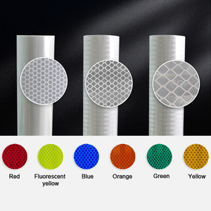 Trắng hip an toàn dấu hiệu Vật liệu cường độ cao conspicuity Micro lăng trụ phản chiếu tấm phim Vinyl cuộn dán cho xe - Product Image 4