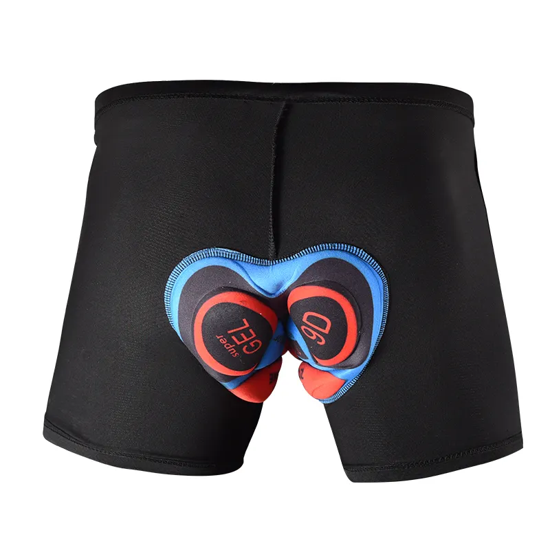Cuecas de ciclismo para homens, cuecas de bicicleta acolchoadas grossas 3D, shorts esportivos leves e de secagem rápida para o ar livre