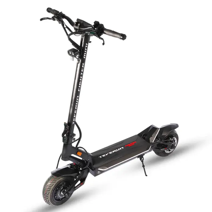 2023 New Teverun Fighter Mini 10 Inch Two-Wheel Fast Electric Scooter With Spring Suspension Dual Motors Peak 3200W 48V Battery