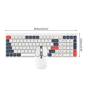 <strong>Wireless</strong> <strong>Keyboard</strong> Mouse Set with Silent <strong>Keys</strong> Rechargeable <strong>Keyboard</strong> Mouse Combo for Tablet Laptop - Product Image 6
