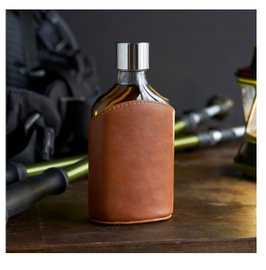 Youyue da-bọc <span class=keywords><strong>Flask</strong></span> - <span class=keywords><strong>Glass</strong></span> <span class=keywords><strong>Flask</strong></span> da Pouch - Whiskey <span class=keywords><strong>Flask</strong></span> cho nam giới với thép không gỉ vít Top - Product Image 2