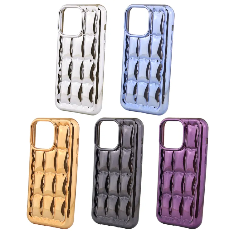 Coque de téléphone portable en TPU 6D à motif de pain tridimensionnel pour iPhone