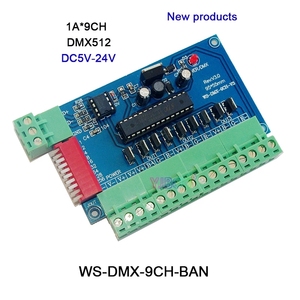 5V 12V 24V <strong>LED</strong> <strong>DMX512</strong> <strong>Decoder</strong> 3CH 4CH 6CH 8CH 9CH 12CH Channel <strong>DMX512</strong> <strong>Controller</strong> Board RGB RGBW DMX <strong>Decoder</strong> for <strong>LED</strong> Lights Lamp - Product Image 5