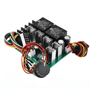 DC10-55V PWM DC Bürste Motor drehzahl regler LED Digital anzeige Vorwärts Rückwärts drehung Steuer modul Drehknopf Max 60A - Product Image 2