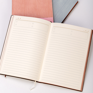 LABON-Cuaderno de cuero sintético A5, cuaderno de estilo Simple, con logotipo personalizado, con cinta - Product Image 3