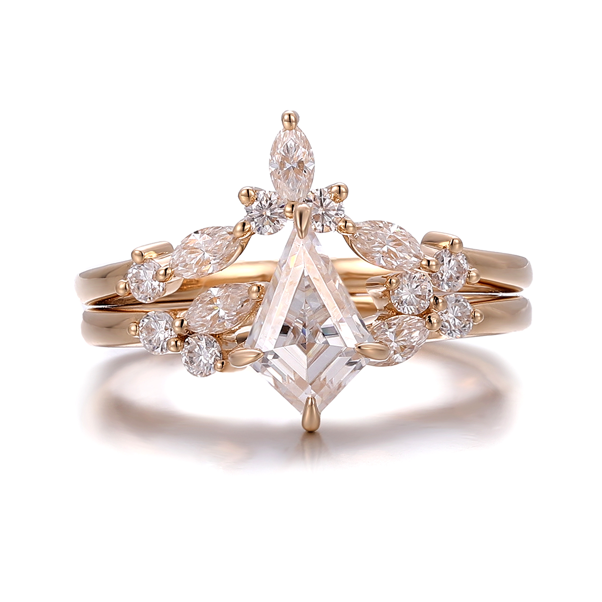 แหวนมอยซาไนต์ทองแท้ 14K