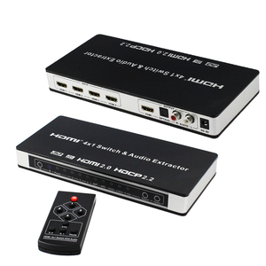 Original OEM de fábrica 4K HDMI Extractor de audio HDMI switch 2 en 1 4X1 HDMI 2,1 earc Extractor de audio - Product Image 2