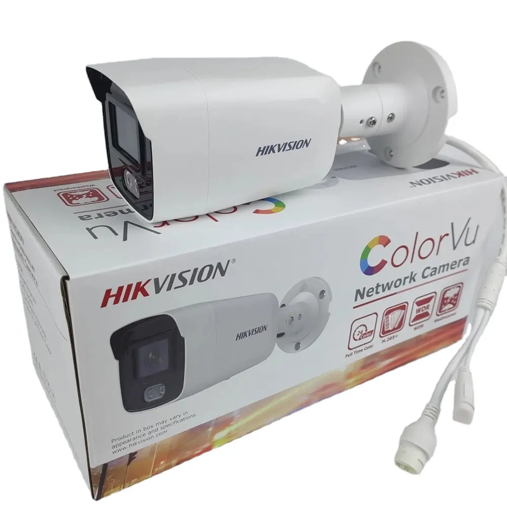 Dahua Hik 4MP POE DS-2CD2047G2-L kamera ip CCTV colorvu warna penuh perlindungan keamanan jaringan peluru tetap