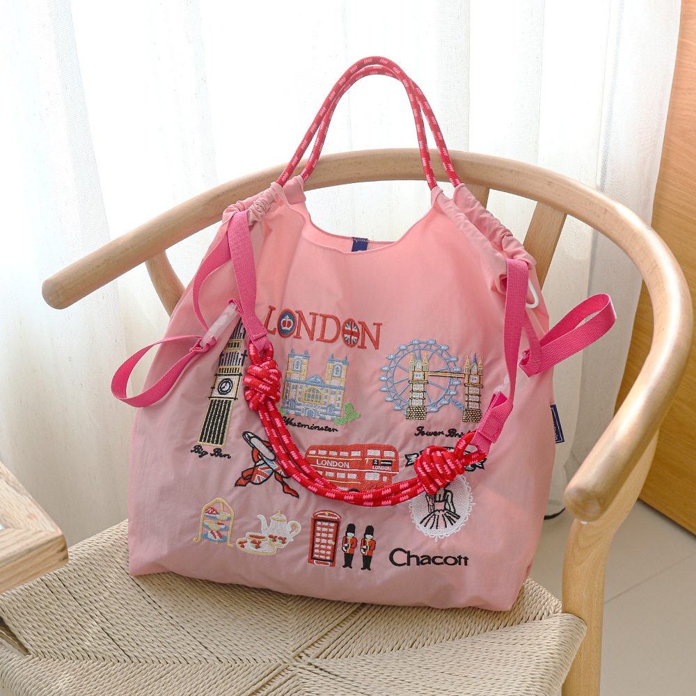 Pink-london city-without shoulder straps-large size