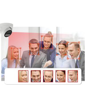 4MP CCTV-Überwachungs kamerasystem mit 4CH-Gesichtserkennung Poe NVR Monitoring Suite
