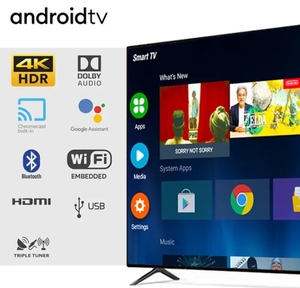 หน้าจอสัมผัสอเนกประสงค์ขนาด55นิ้วรีโมทคอนโทรลแอนดรอยด์เครือข่าย LED Y LCD สมาร์ททีวี - Product Image 2