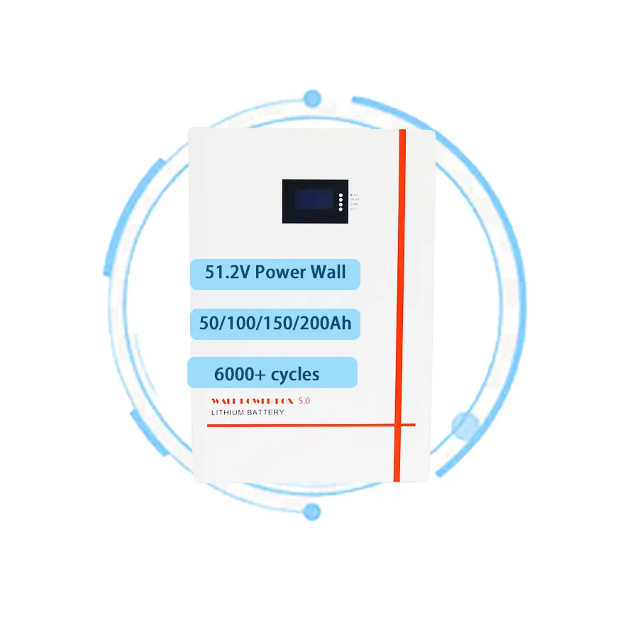 Venta al por mayor 48V 51,2 V 50Ah 100Ah 150 200Ah Power Wall Rack Mount Home Solar Energe Storage System Litio Ion Lifepo4 Battery Pack